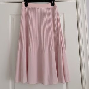 J. Crew light pink pleated skirt